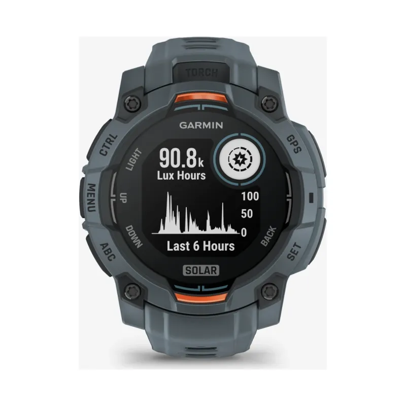 Garmin Instinct® 3 Solar 010-02934-01 - 45 mm Twilight mit Silikon-Wechselarmband 22 mm Twilight